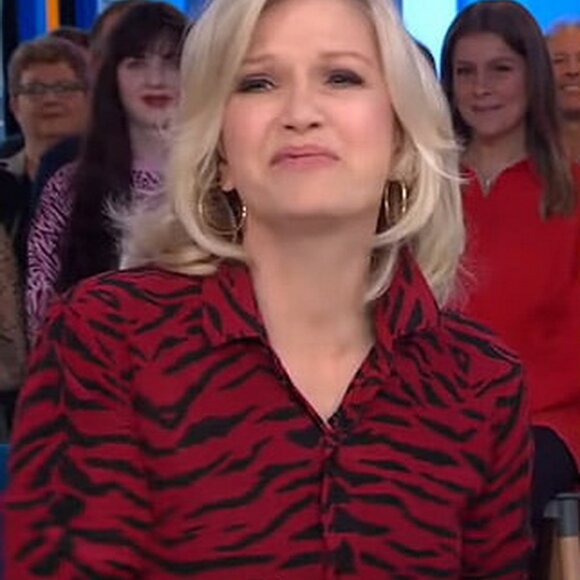 NEW Saint Laurent Red Zebra Silk Blouse– Statement Top for Work Events & GNO - Picture 3 of 15